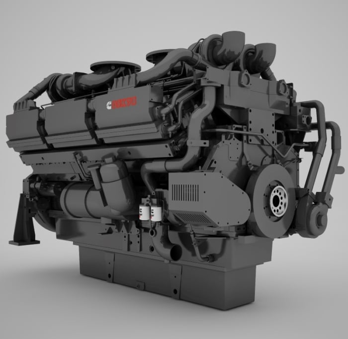 Cummins QSK45, QSK60, QSK78 Generator Drive Control System Wiring Diagram